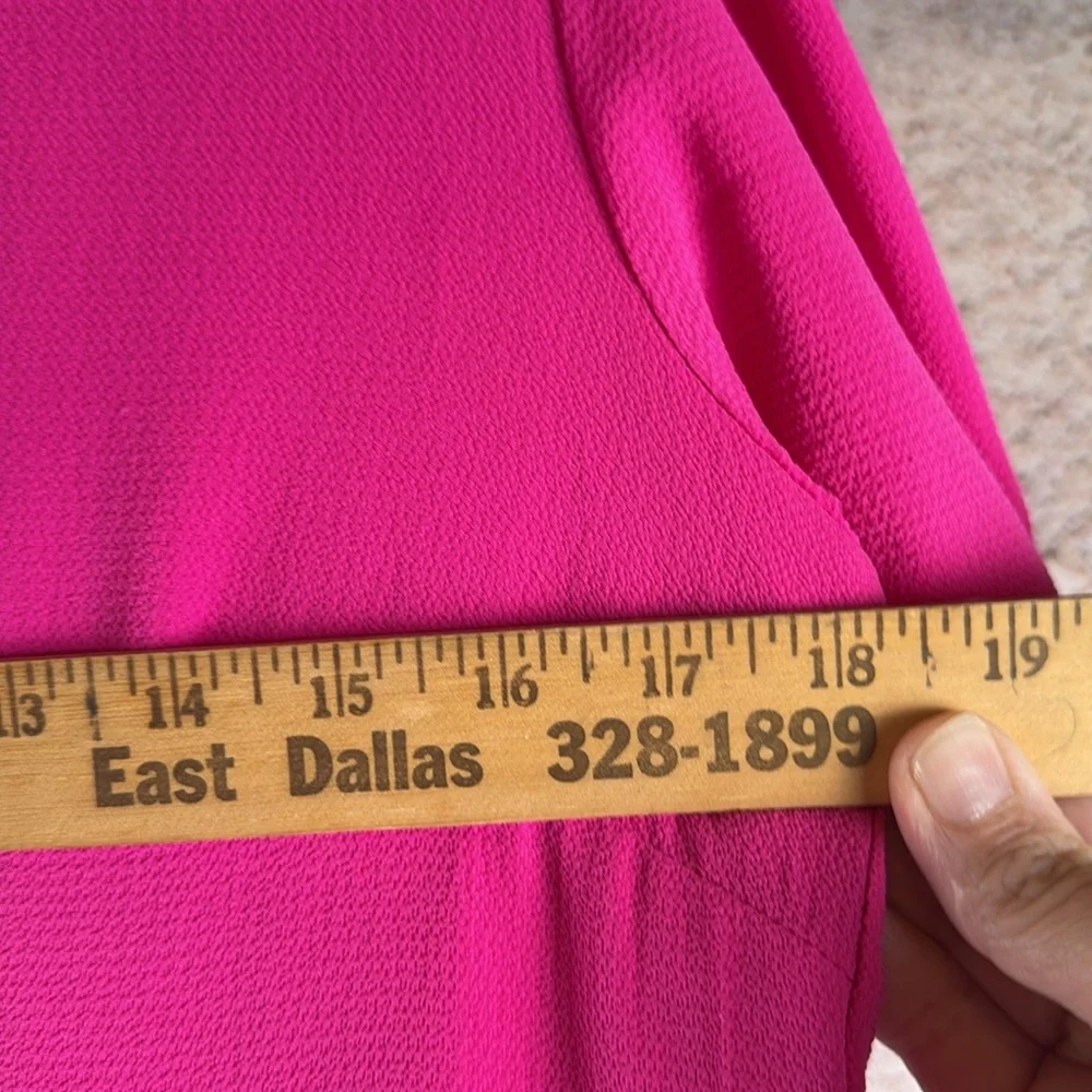 CeCe Fuchsia Ruffle Trim Topsize medium C29 - Picture 4 of 7